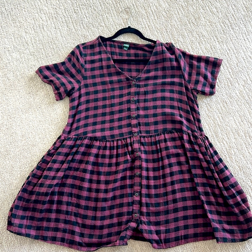 Wild Fable plaid dress. Size Large